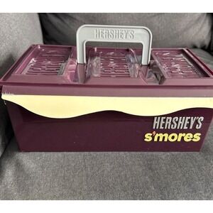 Vintage Hershey's S'mores box perfect camping case/tote box with itemized tray